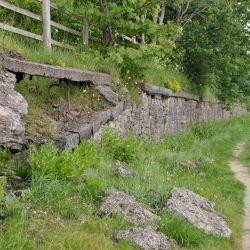 Greenodd Station 2024 - platform outer wall