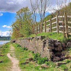 Greenodd Station 2024 - platform outer wall